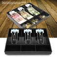 thumbnail image 3 of Ccdes Cash Register Insert Tray,Cash Drawer Register Insert Tray Replacement Cashier Three Box with Metal Clip, Cash Register Insert Replacement, 3 of 8