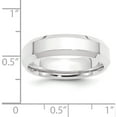 thumbnail image 2 of Platinum 6mm Comfort Band- Fit Flat With Beveled Edges (Size 12) Made In United States pbe060-12, 2 of 5