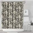 thumbnail image 2 of Floral Shower Curtain Watercolor Botanical Bathroom Decor Rustic Flower Design Fabric Bath Curtain for Tub Country Style Home Accessories with Hooks，72x84in(180*210cm), 2 of 5