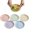 thumbnail image 1 of Saucer Small Dessert Plate Wheat Straw Table Service Dinnerware, Dinner Plate, Appetizers, Seasoning Dish Sauces Salt Snacks Small Plate, Robust, Microwave, 15cm (10 Pcs), 1 of 7