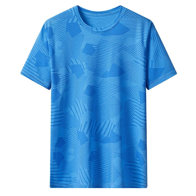 Chemises pour Hommes, T-shirt d'Été Uni Décontracté à Manches Courtes et Col Rond