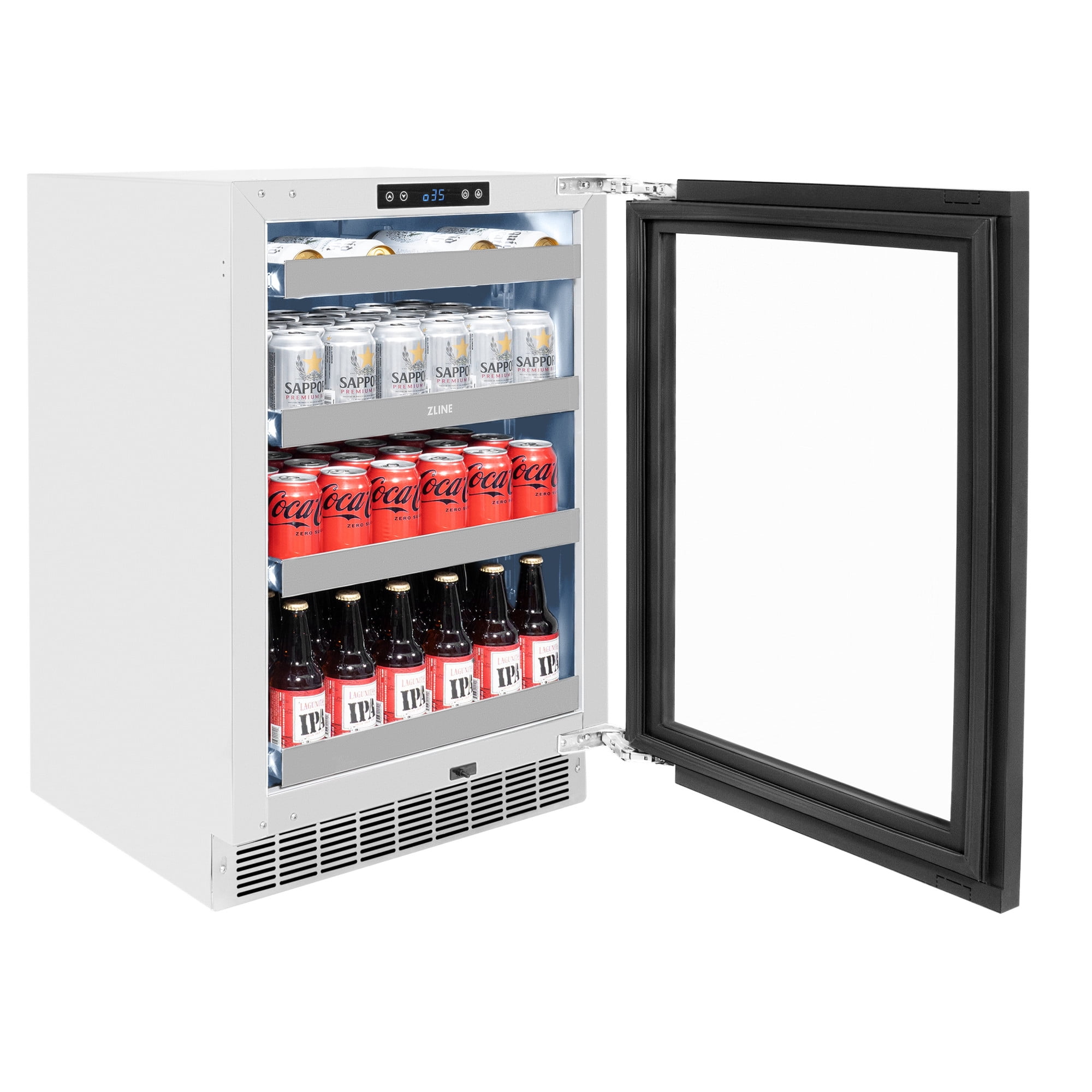 Zline Rbspoz-24-G 24" Wide 8 Bottle Capacity Or 151 Can Capacity Panel Ready Wine And