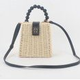 thumbnail image 1 of Zhuge Bolso de hombro tejido para mujer, bolso de mano tejido, bolso de mano tejido elegante para playa de verano, bolsos de hombro de 6,29 x 63,93 x 6,29 pulgadas (beige), 1 of 4