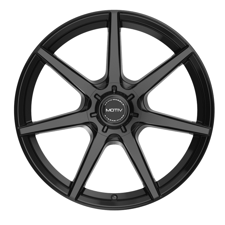 Motiv 432B Rigor 16x7.5 Black Wheel Rim, 5X100, A356 Alloy, TPMS