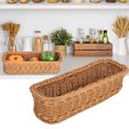 thumbnail image 2 of Durable Washable Elegant Color Tableware Storage Basket, High Temperature Resistant Tableware Holder, For Restaurant, Hotel And Home Storing Forks, Spoons Coffee Color L Size, 2 of 8