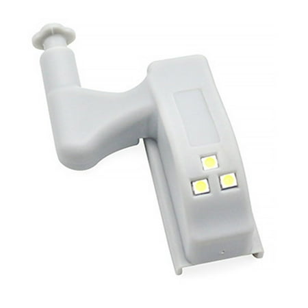 

Sonceds LED Smart Sensor Light Under Cabinet Kitchen Hinge Battery Operated Mini Night Lamp Household Washroom Lights Lighting Supplies Gray