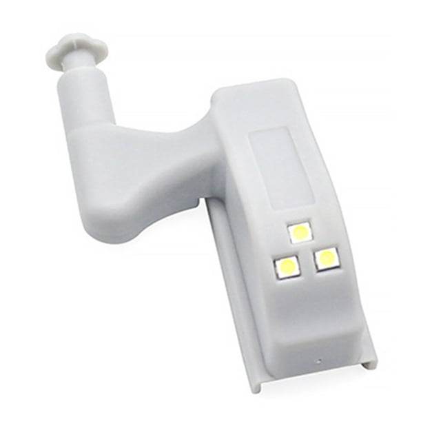 Inteprter Luz de sensor inteligente LED debajo del gabinete Bisagra de cocina Mini lámpara de noche con pilas Luces de baño para el hogar Suministros de Type3 NO3 Inteprter HA002041-01