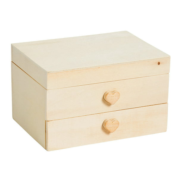 Do It Yourself Wood Jewelry Box (1Dz) - Craft Kits - 12 Pieces