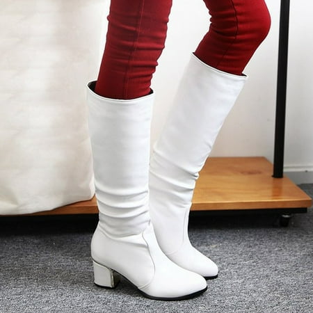 

Knee High Boots Women s Fashion Shoes Sexy High Heel Winter Warm Snow Boots