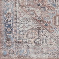 thumbnail image 6 of Mark&Day Washable Rugs, 8x10 Liebenthal Traditional Rust Area Rug, Orange Blue Ivory Carpet for Living Room, Bedroom or Kitchen (7'10" x 10'2", Machine Washable), 6 of 6
