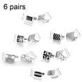 thumbnail image 2 of Jiibva 6Pairs/Set Cufflinks Set Fashion Shirt Cufflink Classic Business Shirt Cuff Links Elegant Tuxedo Cufflinks for Wedding Business, 2 of 7