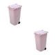 thumbnail image 1 of Wosthever Bote de basura de escritorio: conveniente y duradero para cualquier lugar Cubos de basura de plástico con tapa Papelera con ruedas Rosa claro 2piezas, 1 of 6