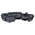 thumbnail image 3 of Lazzara Home 6-Piece U-Shaped Modular Reclining Sectional LX-9469NVB-6LC, 3 of 5