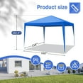 thumbnail image 2 of Waterproof Outdoor 10x10 Canopy Gazebo & Beach Sun Shelter Commercial Portable Enclosed Party Tent with 4 Removable Sidewalls, White, 2 of 9
