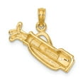 thumbnail image 4 of FB Jewels 14K Yellow Gold Golf Bag Pendant, 4 of 4