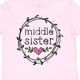 thumbnail image 4 of Inktastic Middle Sister Leaves, Circle, Heart Girls Toddler T-Shirt, 4 of 5