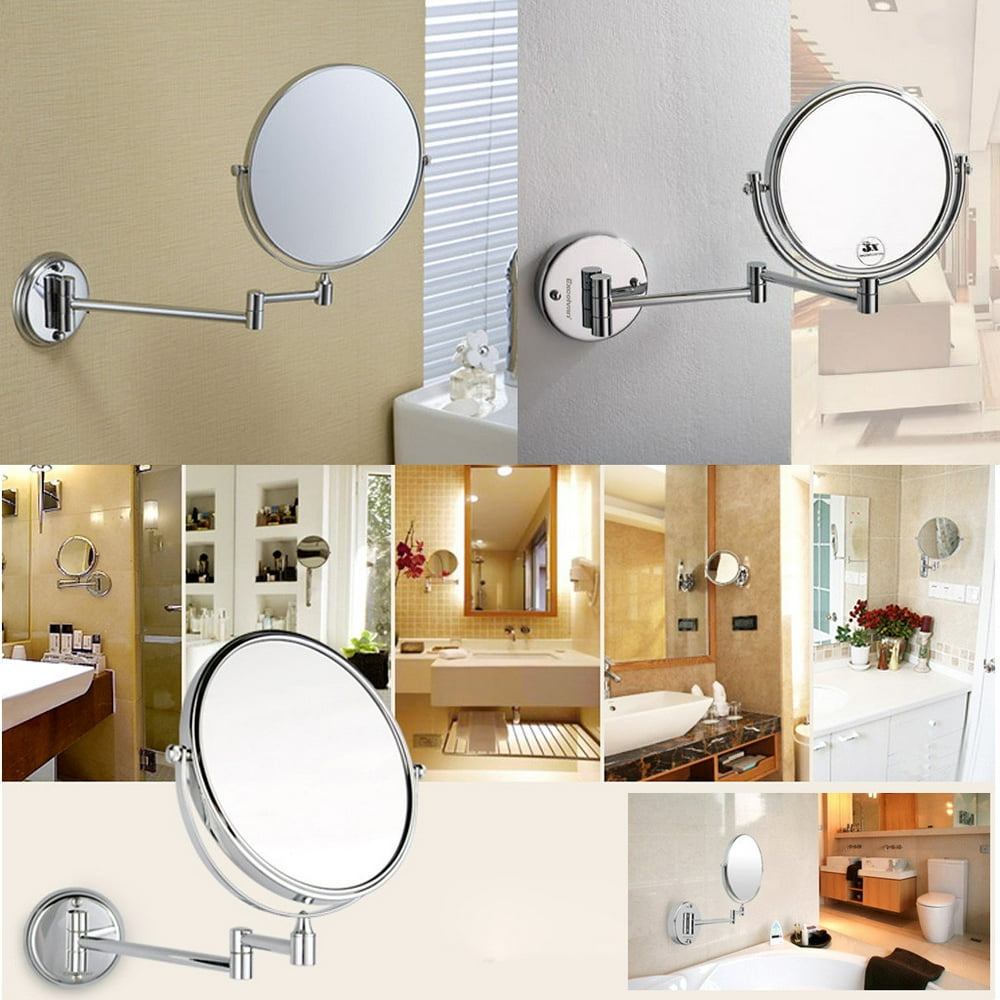 Excelvan 8" TwoSided Extendable Bathroom Mirror,Wall Mount MKP Mirror