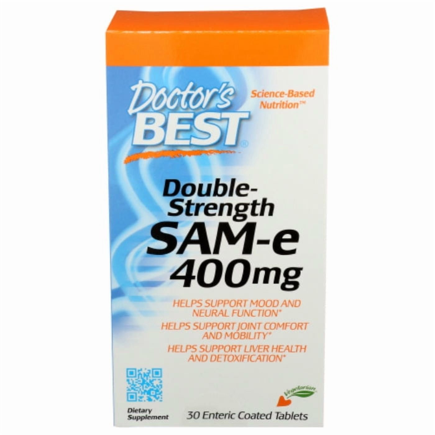 Doctor's Best SAM-e Enteric Coated Tablets, 400 Mg, 30 Ct