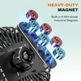 thumbnail image 3 of A2C Golf Cart Fan, Magnetic Cordless Portable Fan, 3-Speed Adjustable for Camping, Outdoor, Gym, Golf Cart, 3 of 8