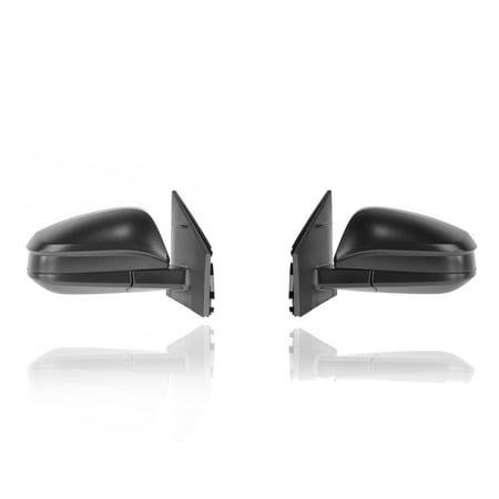 Door Mirror - PACIFIC BEST INC. For/Fit 13-15 Toyota RAV4-LE - Electric, Non-Heated, Without Signal + Blind Spot, Textured - Pair, Left Driver + Right Passenger Set - 879100R070, (Best Blind Spot Mirror Uk)