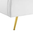 thumbnail image 4 of Modway Lana Queen Performance Velvet Wingback Platform Bed in White, 4 of 11