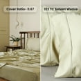 thumbnail image 2 of Weddingly Certified 100% Eucalyptus Tencel Lyocell Sheets|4 Piece Set|Sateen Weave|Genuity Tags Included|Natural Sheen(King,Sage Green), 2 of 5