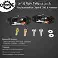 thumbnail image 3 of Tailgate Latch Kit, Compatible with 2007-2018 Chevy Silverado & GMC Sierra 1500 2500 3500 HD, Rear Left Driver & Right Passenger Liftgate K, 3 of 6