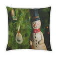 thumbnail image 2 of Ahgly Company Snowman Outdoor Throw Pillow, 18 inch by 18 inch, 2 of 6