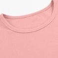 thumbnail image 5 of ITSAME Girls Short Sleeve Shirts Ribbed Knit Slim Fit Crewneck Tees Summer Basic Casual Tops Pink Size 5-6, 5 of 7
