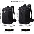 thumbnail image 4 of KAKA Mochila de Viaje Mochila de Mano, Bolsa de Lona Convertible Duradera para Computadora Laptop de 15,6 Pulgadas para Hombres y Mujeres (Mediano 35 L), 4 of 7