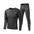 thumbnail image 2 of Ropa interior térmica deportiva para hombre, jersey de otoño e invierno, chaqueta polar con forro polar, traje térmico ajustado de color sólido engrosado, 2 of 2