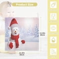 thumbnail image 2 of SKYSONIC Christmas Snowman Winter Baby Muslin Washcloths Face Towel, 3 PCS Snowy Forest Burp Cloths Cotton Wipes Infant Wash Cloth for Newborn Boys Girls 12"x12", 2 of 7