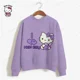 thumbnail image 2 of Sudadera con estampado de HELLO KITTY para mujer, ropa de calle, cuello redondo, manga larga, hombros caídos, sudaderas holgadas de invierno para mujer, Moletom, 2 of 5