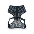 thumbnail image 7 of Petco Brand - Bond & Co. Black & White Floral & Plaid Reversible Dog Harness, Large, Blue, 7 of 7