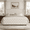 Cream, variant on Merluxy California King Size Platform Bed Frame, Velvet Upholstered Bed with Deep Button Tufted & Nailhead Trim Wingback Headboard, Cream