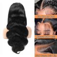 thumbnail image 2 of Pelucas con encaje en la parte delantera Aoque Body Wave, 30 pulgadas, cabello humano, densidad del 200%, 2 of 6