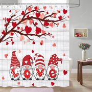 Farmhouse Shower Curtain (Brown)