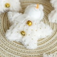 thumbnail image 4 of Qocolhg Christmas Creative White Plush Five Pointed Star Bell Doll Decorations Christmas Tree Small Pendant Christmas Decorations Indoor, Christmas Ornaments Clearance, Christmas Gifts For Kids, 4 of 4