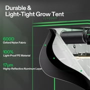 VIVOSUN GIY Smart Grow Tent System 3x3, WiFi-Integrated Grow Tent Kit, with Automate Ventilation and Circulation, Schedule Full Spectrum 200W LED Grow Light, and GrowHub E42A+ Controller