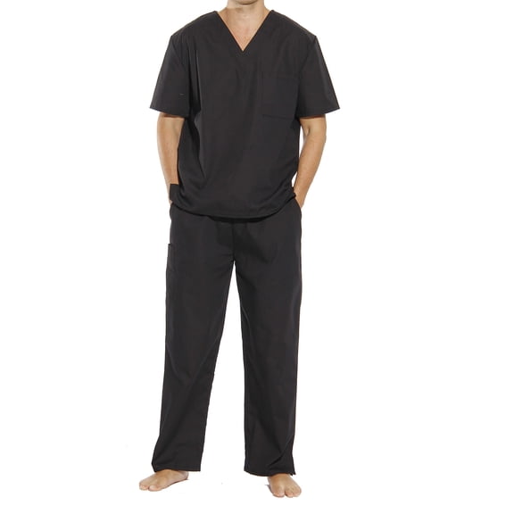 33300M-Red-S Tropi Unisex Scrub Sets Medical Scrubs Mens Scrubs