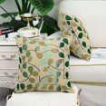 thumbnail image 4 of Throw Pillow Case CaliTime 18" X 18" Luxury Chenille Cute Leaves Cushion Cover Shell for Couch Sofa Home Decoration Ecru Green, 4 of 7