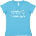 thumbnail image 3 of Inktastic Nashville Tennessee Est.1779 Women's V-Neck T-Shirt, 3 of 5