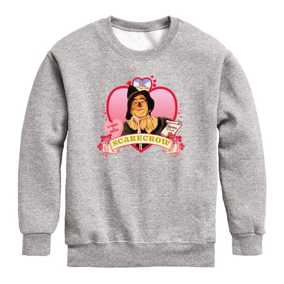Wizard of Oz - Heart Scarecrow - Toddler Boys Fleece Crew Sweatshirt