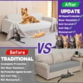 thumbnail image 3 of Cat Scratch Furniture Protector - Anti-Slip, Waterproof Sofa Cover to Keep Cats Off, Pet-Friendly Couch Protectors for 3 Cushion Couch, Beige Anti-Scratch Couch Cover for Pets and Kids 134"X91"Beige, 3 of 16