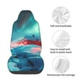 thumbnail image 4 of Wukai Aurora Borealis Village Full Set Car Seat Covers with Soft Padding Universal Auto Front Seats Protector and Cushion Mat, 4 of 5