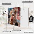 thumbnail image 6 of Puppy With Ice Cream Cone Wall Clock Silent Non-Ticking For Home Office Decor, Decorative Clock Art, 6 of 7