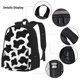 thumbnail image 3 of Balery Cow Print Black White Mochila Escolar 3 en 1 para Niños - Mochila Resistente con Lonchera Térmica y Estuche - Mochila Escolar para Niños y Niñas, 3 of 7