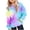 Purple, variant on Kids Girls Boys Hoodies Cloud Tie Dye Long Sleeve Pocket Pullover Shirt Fall Loose Fashion Casual Sweatshirt Tops