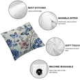 thumbnail image 4 of Nawypu  Blue and White Porcelain Floral Body Pillow Cover Modern Vintage Chinoiserie Decorative Long Pillow Case with Zipper Farmhouse Bedding Pillowcase Soft Cushion Pillow Covers 2pcs, 4 of 6