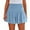 Sky Blue, variant on fatyb Flowy Shorts for Women Smocked High Waist Wide Leg Shorts Summer Lightweight Loose Casual Shorts